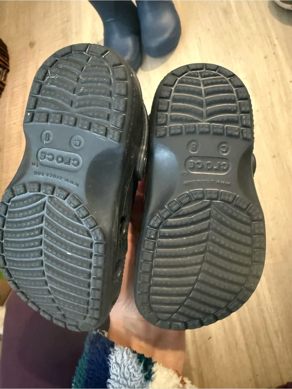 CROCS Kids Black Classic Clog Sandals